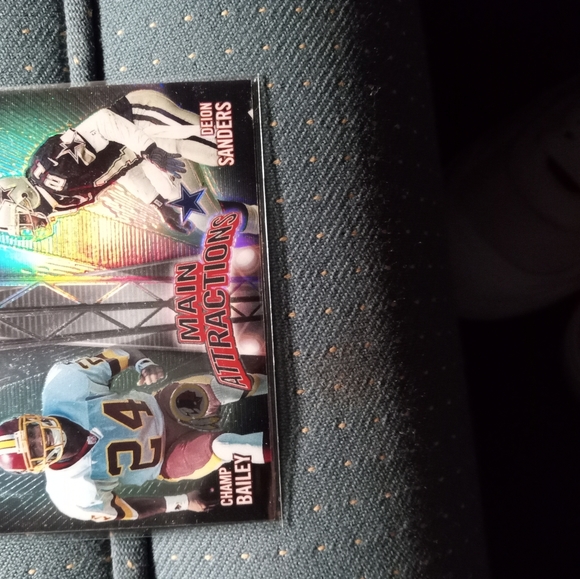 Deion Sanders + Champ Bailey (rc) Topps Finest "Main Attractions" Refractor Card - Picture 11 of 11